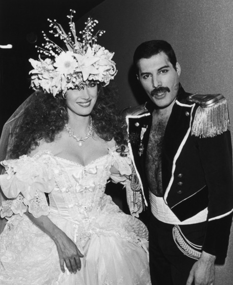 Jane Seymour and Freddie Mercury